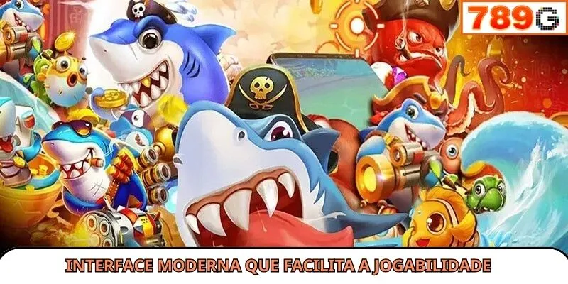 Interface moderna que facilita a jogabilidade